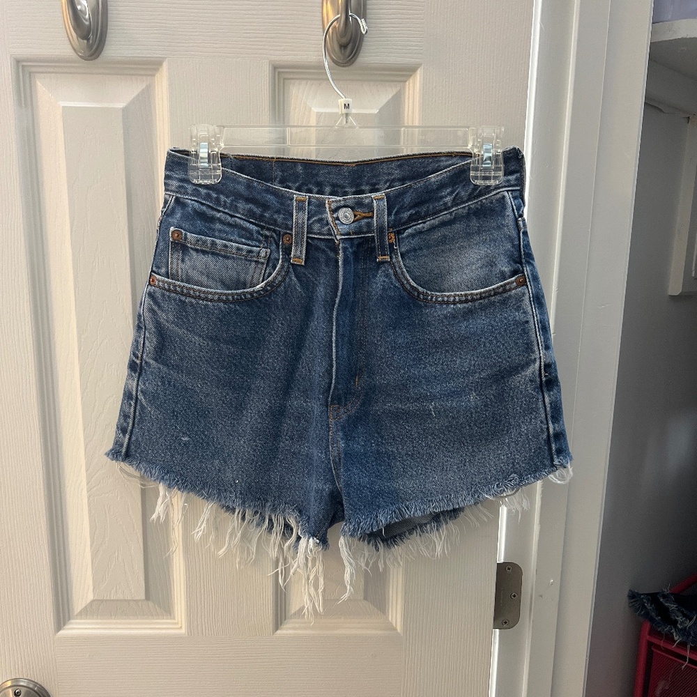 Levi High Waisted Jean Shorts